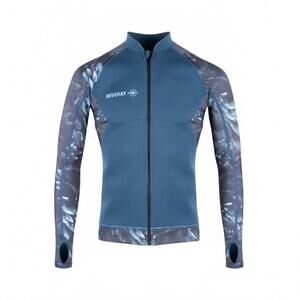 NEW BEUCHAT men’s atoll full zipped wetsuit jacket in seaweed
